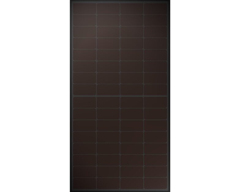 Das neue Rückkontakt-Photovoltaik-Modul von Heckert Solar hat ein homogenes Full-Black-Design.