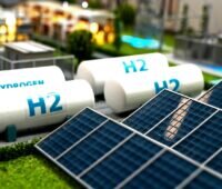Eine Miniatur aus Speicher und Photovoltaik, der Hydrogen Dialogue wird Teil der Messe The Smarter E in München.