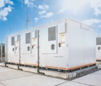 Batteriecontainer für einen Großbatteriespeicher von Giga Storage in den Niederlanden.