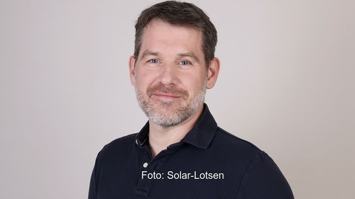 Im Bild Marc Hoffmann, Diplom-Ingenieur und Gutachter für Photovoltaik-Anlagen bei den Solar-Lotsen.