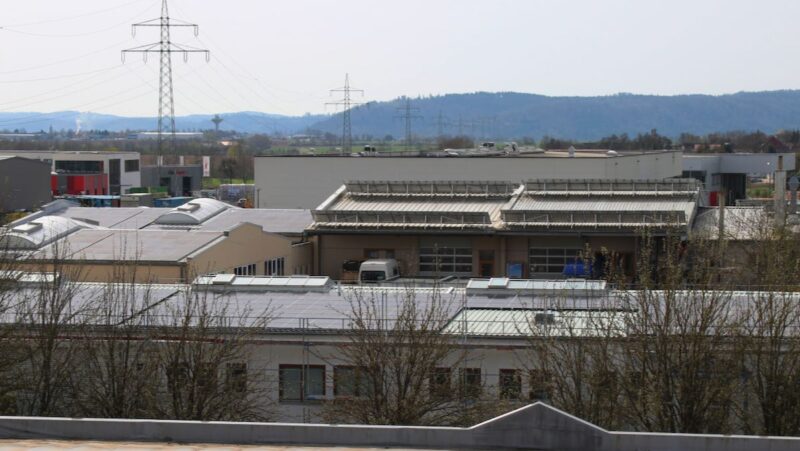 Photovoltaik-Anlage auf einem Flachdach