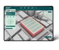 Im Bild das Photovoltaik-Planungstool Schletter Creator auf einem Bildschirm.