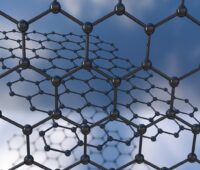 Zu sehen ist ein Graphen-Gitter, aus dem die neuartige Graphen-Rüstung für die Solarzellen besteht.