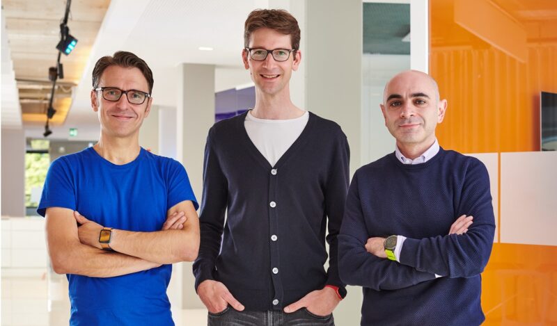 Zu sehen sind die drei Gründer vom Solar-Startup Sunvigo