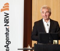 Andreas Pinkwart auf einer Veranstaltung der Energieagentur NRW