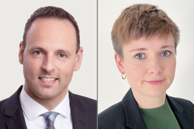 Portraitfotos: Frank Sailer und Saskia Militz von der Stiftung Umweltenergierecht