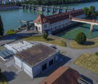 Wasserkraftwerk am Rhein