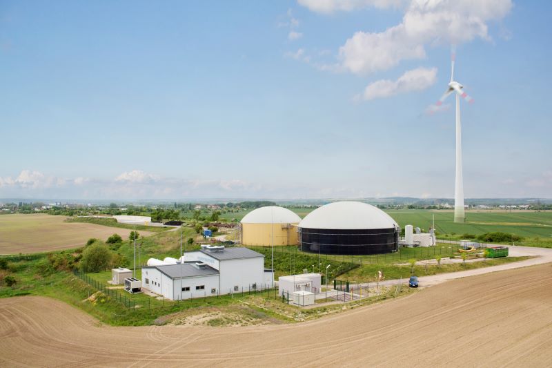 Eine Windenergieanlage liefert Strom für grünen Wasserstoff im brandenburgischen Prenzlau.