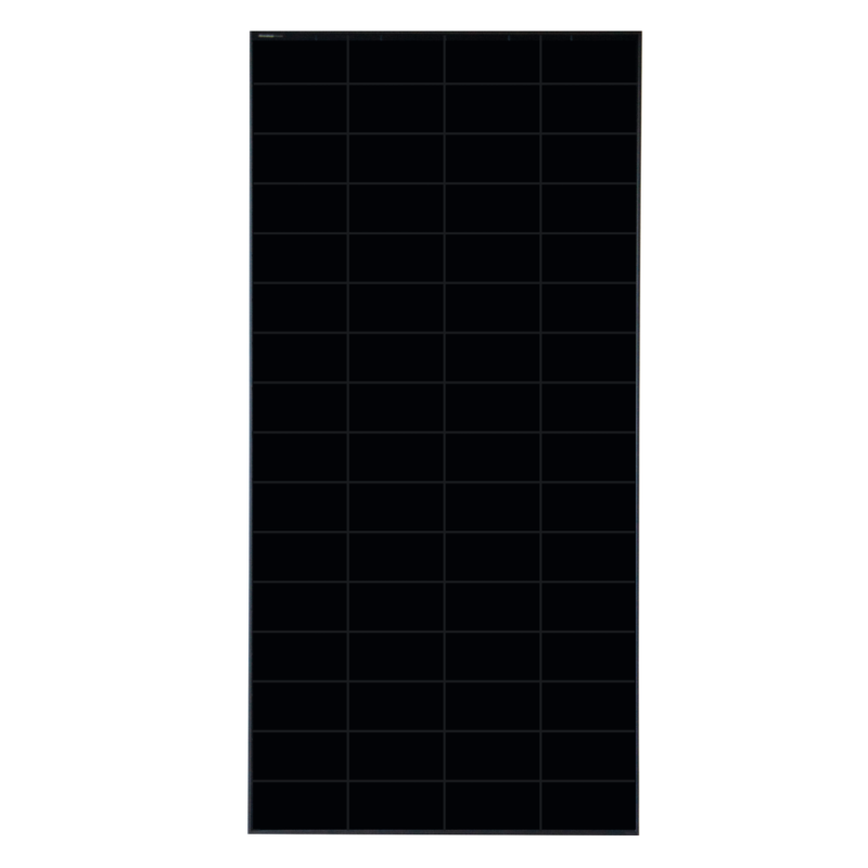 Schwarzes Solarmodul von der Solar Fabrik