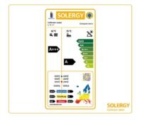 Zu sehen ist das Solarkollektor-Label Solergy.