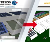 Zu sehen ist eine symbolische Darstellung für die Online-Planungstools Sunny Design und Archelios PRO.