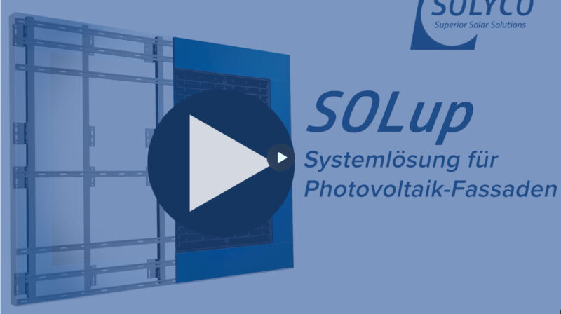 SOLup Systemlösung für Photovoltaik-Fassaden von Solyco: Video