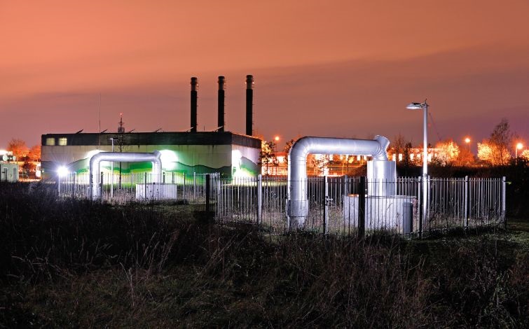 Zu sehen ist eine Geothermie-Anlage der SWM im Fernwärmenetz in München.