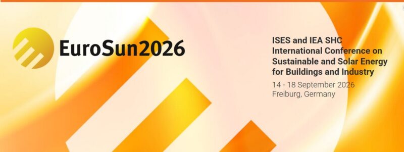 Das Logo der Konferenz Eurosun 2026, auf der der SHC Solar Award vergeben wird.