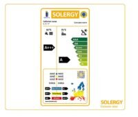 Im Bild das Solergy-Zeichen für Solarkollektoren.