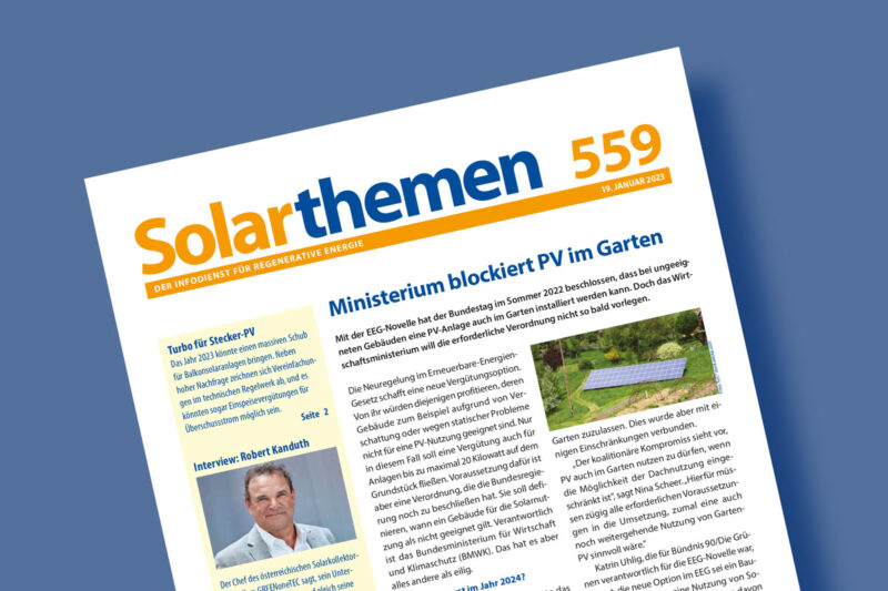 Titelbild der Solarthemen-Ausgabe Nr. 559
