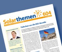 Titelseite des Solarthemen-Heftes Nr. 604 im Anschnitt