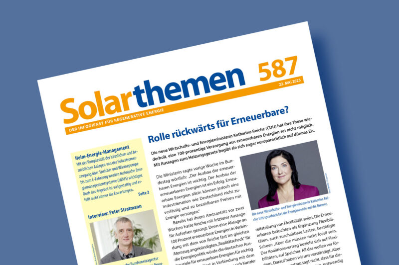 Titelseite Solarthemen 587