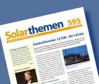 Titelseite der Solarthemen-Ausgabe Nr. 595