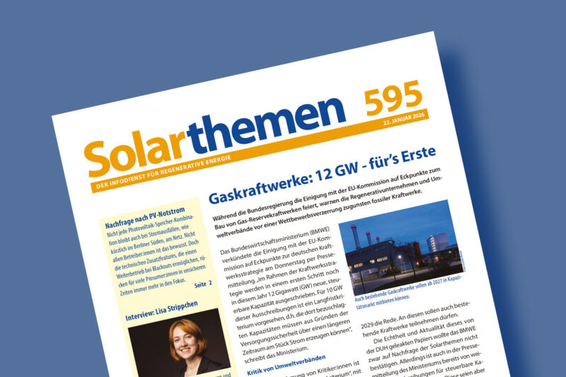 Titelseite der Solarthemen-Ausgabe Nr. 595