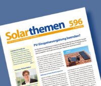 Titelseite der Solarthemen-Ausgabe 596