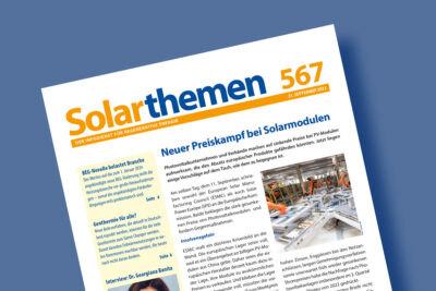 Titelseite der Solarthemen-Ausgabe Nr. 567