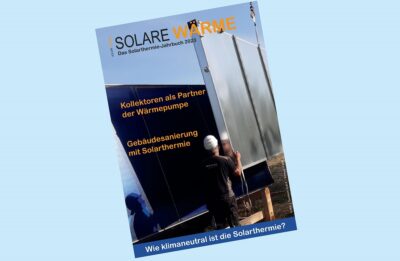 Im Bild das Titelbild vom Solarthermie-Jahrbuch SOLARE WÄRME 2023.