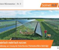 Zu sehen ist das Deckblatt vom Infoblatt Nr. 9 zu Lösung der Solarthermie-Flächenkonflikte.