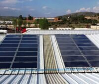 Zu sehen ist eine Anlage für die solare Prozesswärme in Mexico aus dem Jahr 2019.