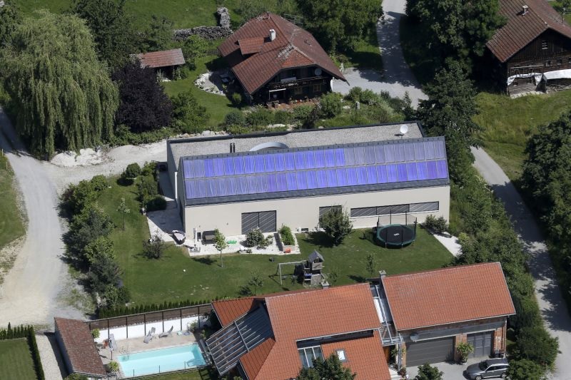 ZU sehen ist ein Sonnenhaus in Oberösterreich.