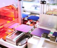 Solarzellenfertigung in Thalheim von Meyer Burger.