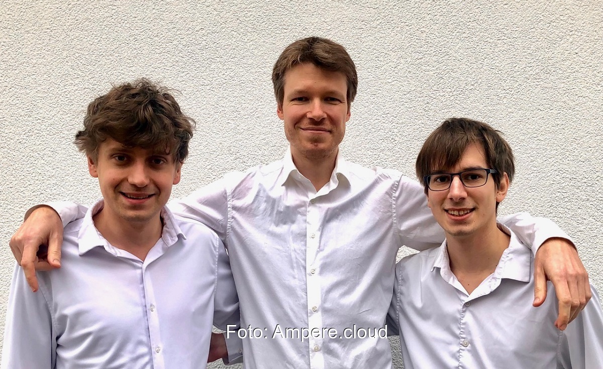 Zu sehen ist das Führungsteam vom Start-Up Ampere.cloud