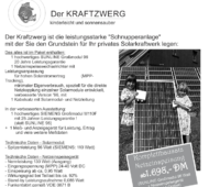 Ausschnitt aus einer Schwarz-Weiß-Anzeige für Steckersolargerät.