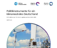 Zu sehen ist das Deckblatt der Handlungsempfehlungen für den Klimaschutz von Stiftung Klimaneutralität, Agora Energiewende und Agora Verkehrswende.