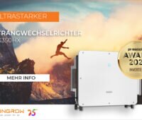 Ein Mann springt von einem kahlen Felsvorsprung auf einen anderen in luftiger Höhe.Sungrow Ultrastarker Strangwechselrichter SG350HX: Mehr Info.