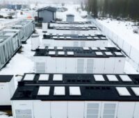 Batteriespeicher-Anlage nahe am Polarkreis in Finnland.