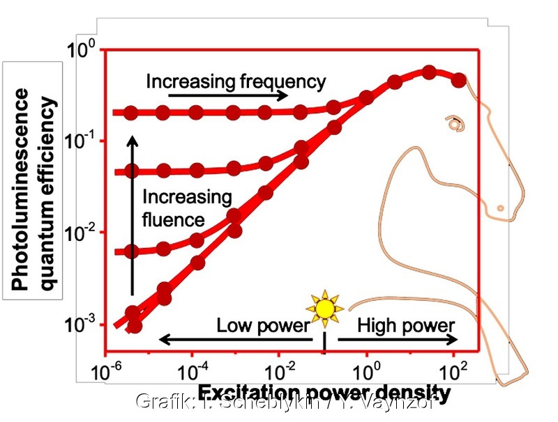 Zu sehen ist ein zweidimensionales Diagramm in Form eines Perowskit-Pferdes, das helfen soll, die Photophysik der Perowskit-Photovoltaik besser zu verstehen.