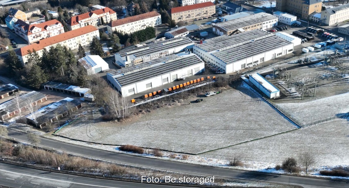 Im Bild die Fläche auf der Batteriegroßspeicher in Döbeln entstehen soll.