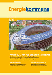 Titelseite der Zeitschrift Energiekommune - Ausgabe 1/23