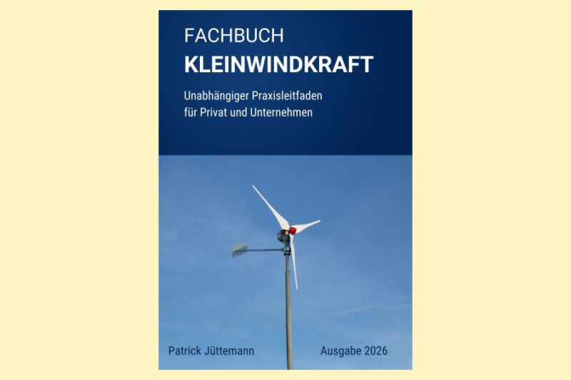 Titelseite Fachbuch Kleinwindkraft