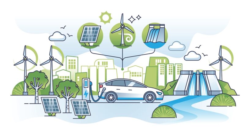 Im Bild eine symbolische Darstellung für die Flexibilisierung des Energiesystems.