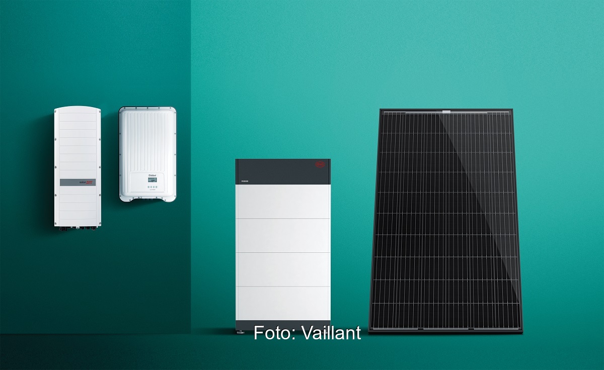 Zu sehen ist das neue Photovoltaik-Angebot von Vaillant.