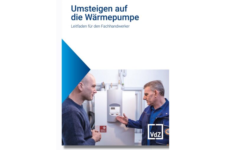 Zu sehen ist das Cover vom Wärmepumpen-Leitfaden des VdZ.