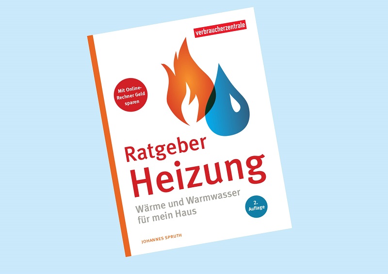 Zu sehen ist das Deckblatt vom Ratgeber Heizung der Verbraucherzentrale.