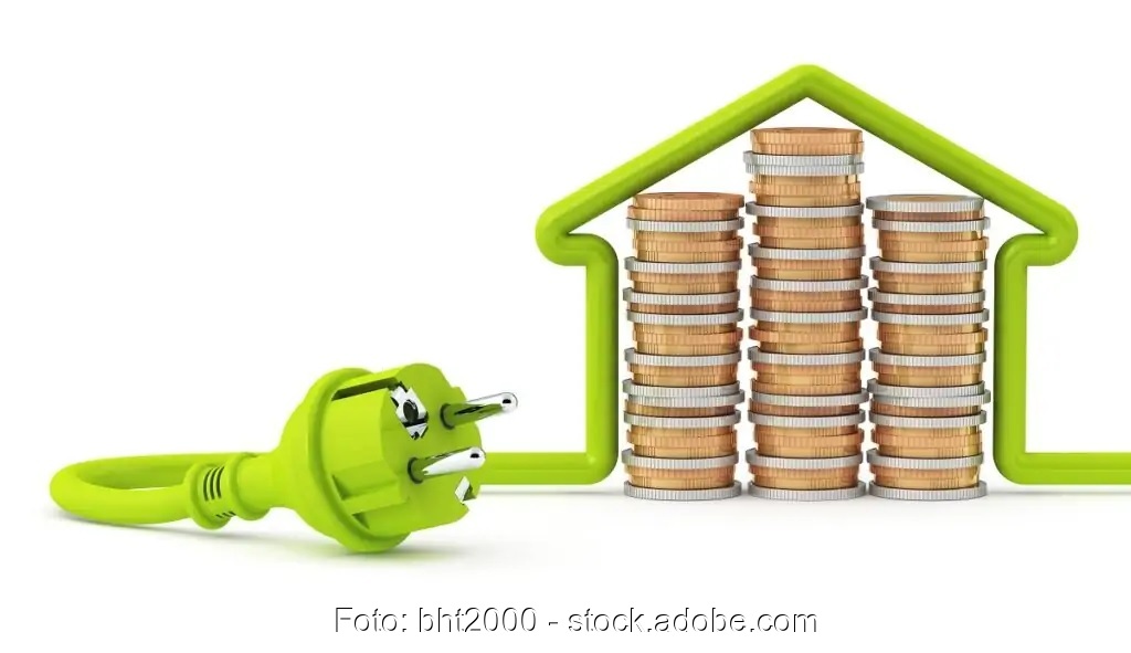 Zu sehen ist eine symbolische Darstellung für den Anstieg der Strompreise in Deutschland.