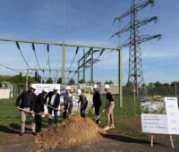 Spatenstich für einen Großspeicher an einem Umspannwerk
