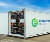 Zu sehen ist ein Second-Life-Batteriespeicher von Connected Energy.