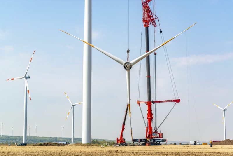 Repowering eines Windparks im Binnenland