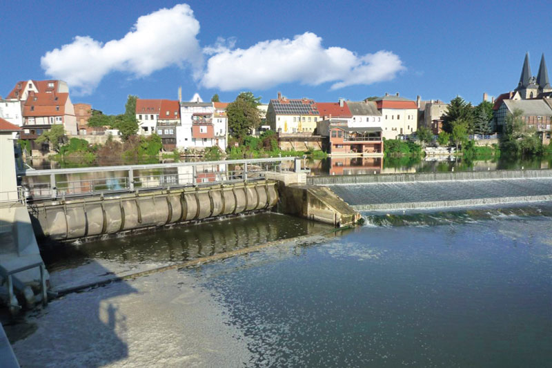 Stauwehr in Bayern