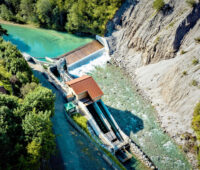 Wasserkraftwerk Hinterstein Luftbild